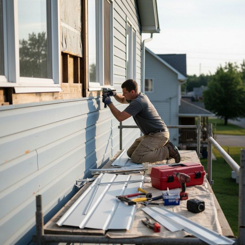Local Metal Siding Repair pros at work